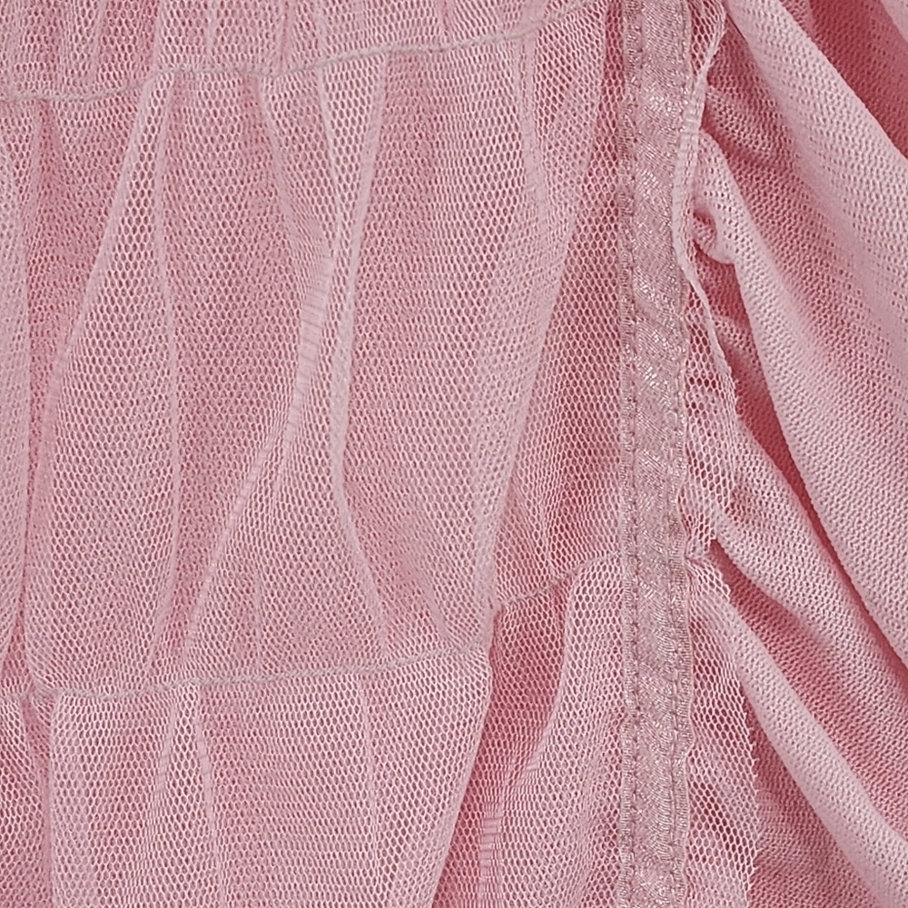 Moda International Pink Ruffled Short Sleeve Blouse - Picture 5 of 6